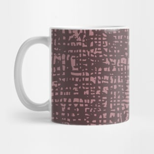 Fibre Mesh Pattern (Pink Red) Mug